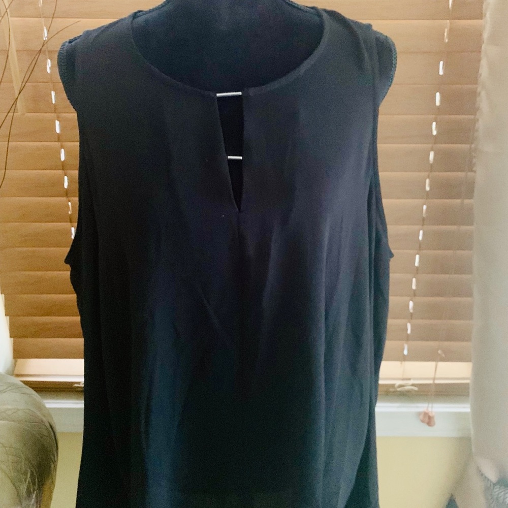 Michael Kors Long Sleeve Black Cold Shoulder XL